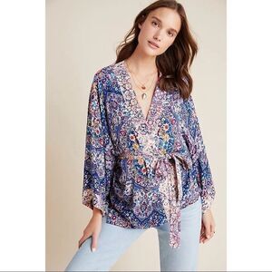Belted Floral Jasmine Kimono